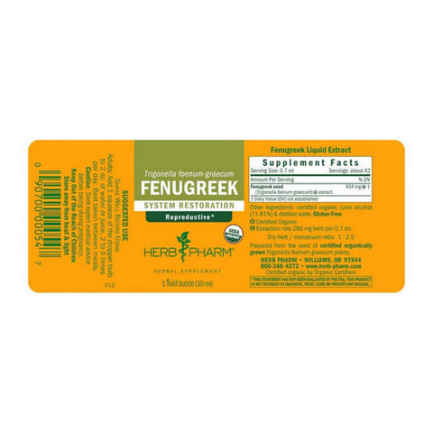 Herb Pharm, Fenugreek Extract, 1 Oz