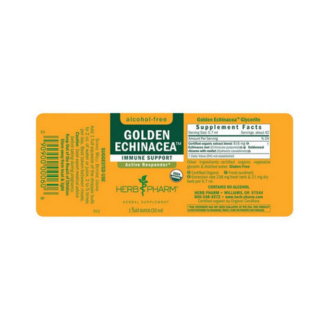 Herb Pharm, Golden Echinacea Glycerite, 1 Oz