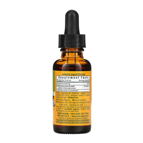 Herb Pharm, Lobelia Extract, 1 Oz