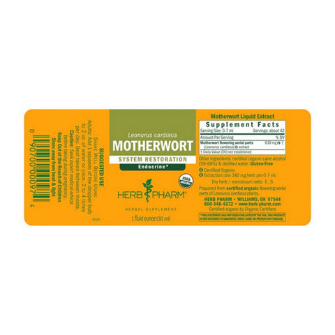 Herb Pharm, Motherwort Extract, 1 Oz