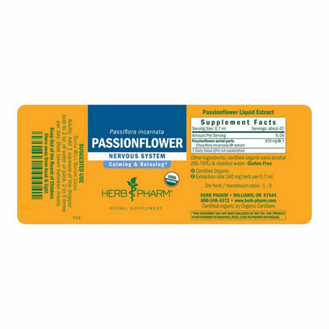 Herb Pharm, Passionflower Extract, 4 Oz