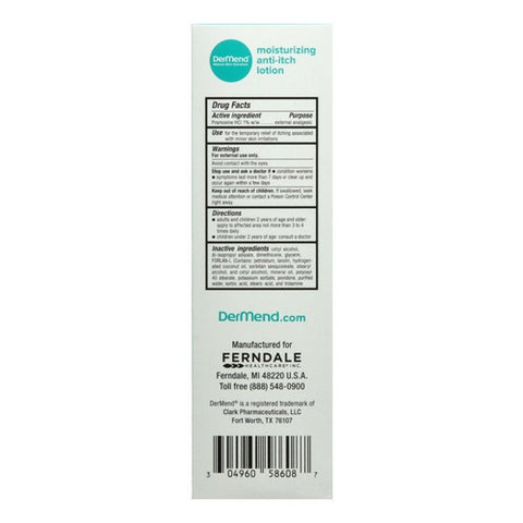 DerMend, Moisturizing Anti-Itch Lotion, 8 Oz
