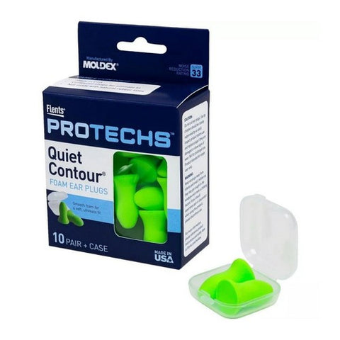 Flents, Quiet Contour Foam Ear Plugs, 10 Count