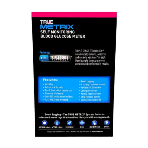 True Metrix, Self Monitoring Blood Glucose Meter, 1 Count