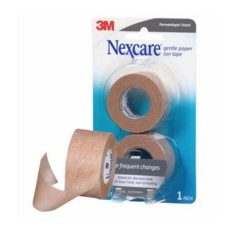 Nexcare, Gentle Paper Tan Tape, 2 Count