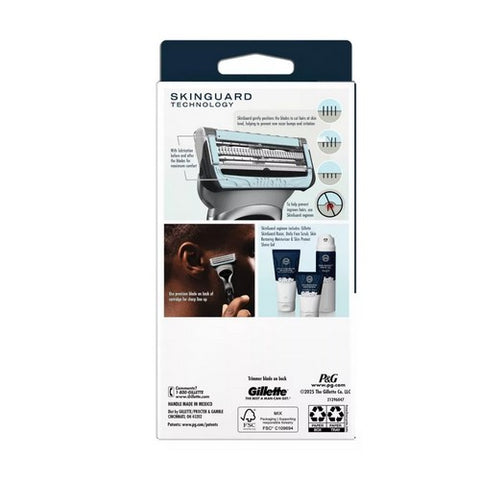 Gillette, SkinGuard Razor + 2 Blade Refills, 1 Count