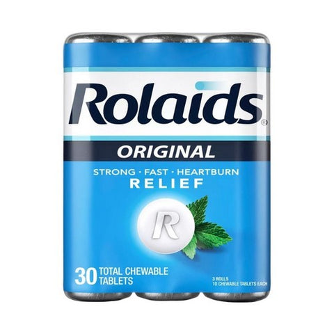 Rolaids, Original Extra Strength Antacid, 30 Count