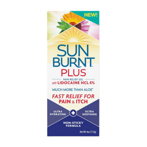 Sunburnt, Plus Pain Relief Gel With Lidocaine Hcl 4%, 4 Oz
