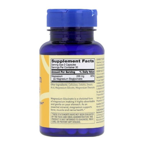 Foster And Thrive, Magnesium Glycinate, 200 Mg, 60 Caps