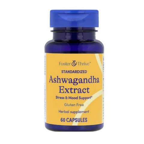 Foster And Thrive, Ashwagandha Extract Capsules, 500 Mg, 60 Count
