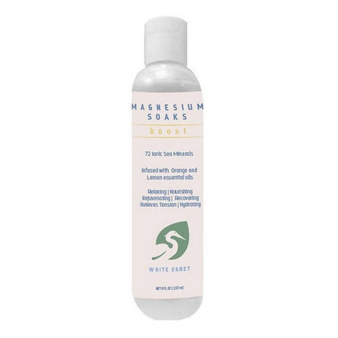 White Egret, White Egret Boost Magnesium Soak, 8 Oz