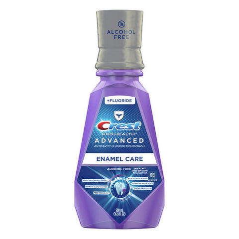 Crest, Pro Health Advanced Anticavity Fluoride Enamel Care Mouthwash, 16.9 Oz (Case Of 4)
