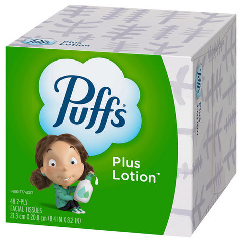 Plus Lotion 2 Ply Facial Tissue 48 Count (Case Of 24) by Puffs