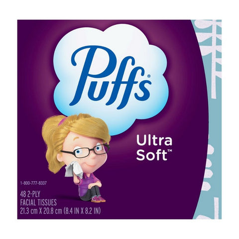 Ultra Soft 2 Ply Facial Tissue 48 Count (Case Of 24) by Puffs