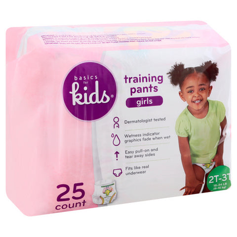 Training Pants Girls 25 Count (Case Of 4) by Baby Basics