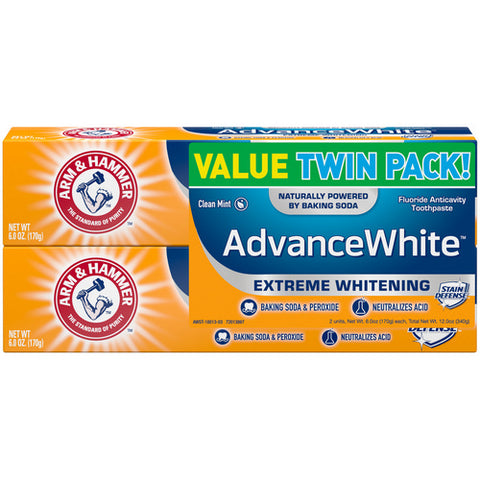 Advance White Extreme Whitening Toothpaste 12 Oz (Case Of 6) by Arm & Hammer