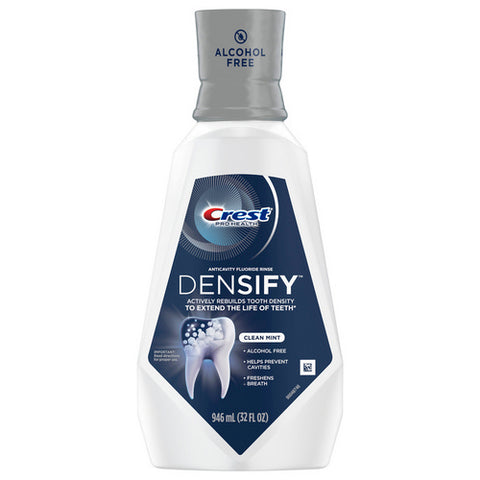Pro Health Densify Fluoride Mouthwash Alcohol Free Cavity Prevention Clean Mint 32 Oz (Case Of 6) by Crest