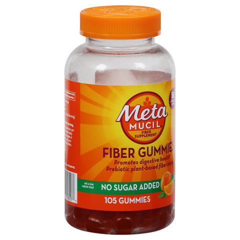 Fiber Gummies With Orange Flavor 105 Count (Case Of 3) by Metamucil