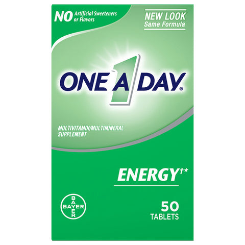 Multivitamin Energy Tablets 50 Count (Case Of 3) by One A Day