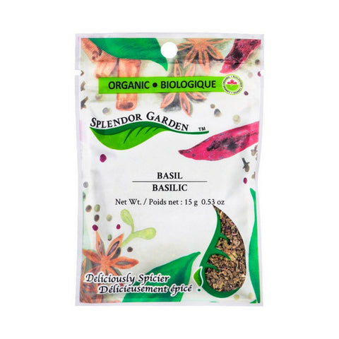 Organic Basil 15 Grams (6 Count) by Splendor Garden