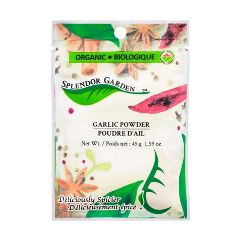 Organic Garlic Powder 45 Grams (6 Count) by Splendor Garden