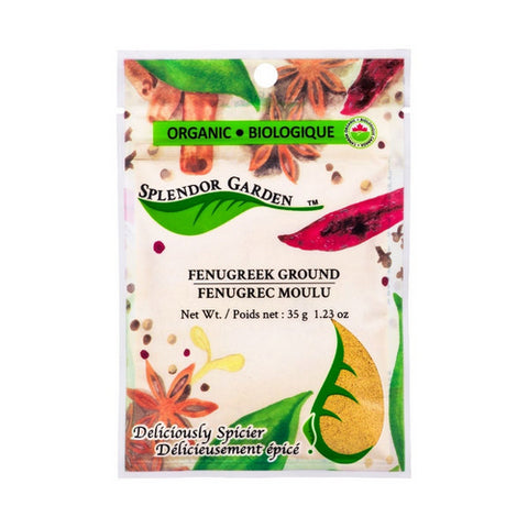 Organic Fenugreek Ground 35 Grams (6 Count) by Splendor Garden