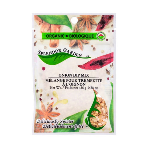 Organic Onion Dip Mix 25 Grams (6 Count) by Splendor Garden