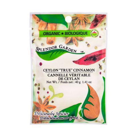 Organic True Cinnamon Ground Ceylon 40 Grams (6 Count) by Splendor Garden