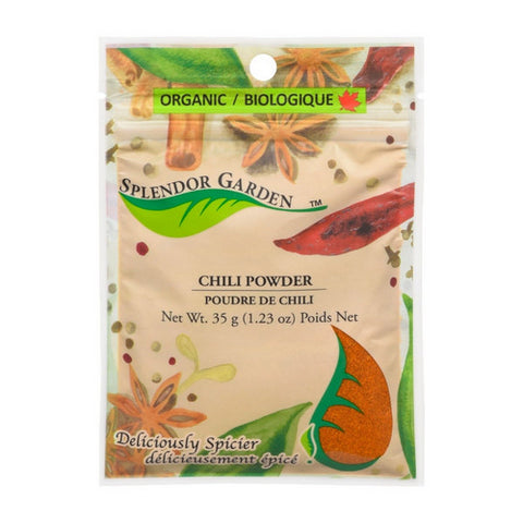 Organic Chili Powder 35 Grams (6 Count) by Splendor Garden