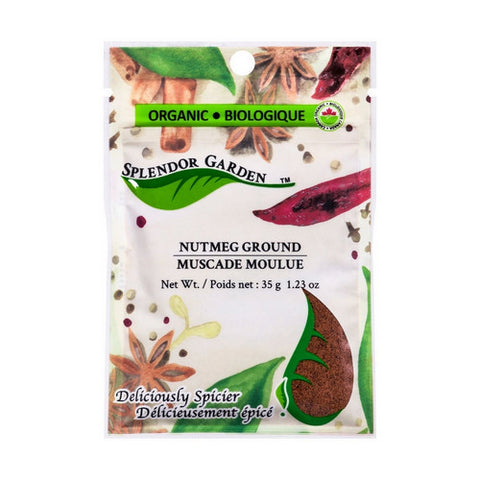 Organic Nutmeg Ground 35 Grams (6 Count) by Splendor Garden