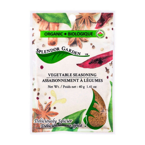 Organic Vegetable Seasoning 40 Grams (6 Count) by Splendor Garden