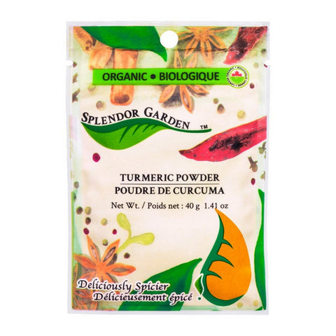 Organic Turmeric Powder 40 Grams (6 Count) by Splendor Garden
