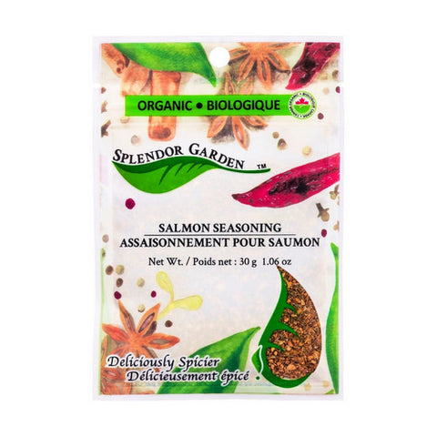 Organic Salmon Seasoning 30 Grams (6 Count) by Splendor Garden