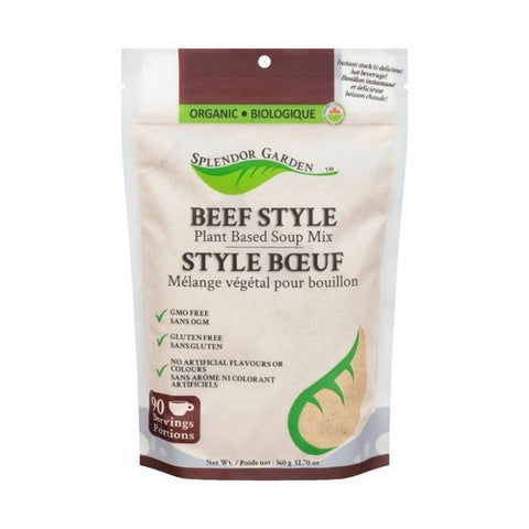 Organic Beef Style Plant Based Soup Mix 360 Grams (12 Count) by Splendor Garden
