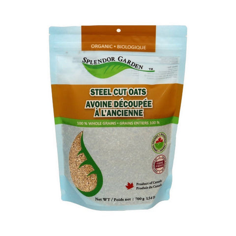 Organic Steel Cut Oats 700 Grams (12 Count) by Splendor Garden