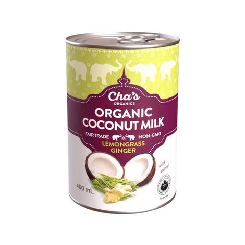 Lemongrass Ginger Coconut Milk 400 Ml (12 Count) by Chas Organics