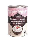 Coconut Whipping Cream 400 Ml (6 Count) by Chas Organics