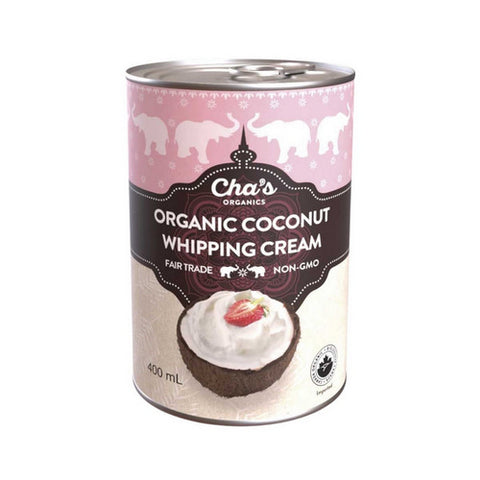 Coconut Whipping Cream 400 Ml (6 Count) by Chas Organics