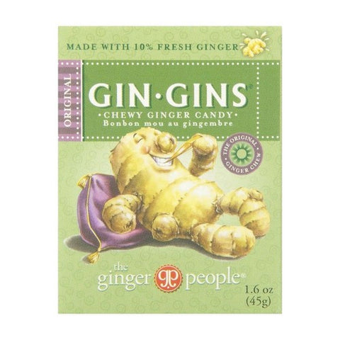 Gin Gins Original Chewy Ginger 45 Grams (24 Count) by Ginger People