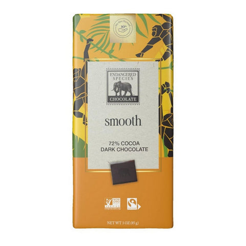 Natural Dark Chocolate 85 Grams (12 Count) by Endangered Species