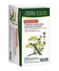 Throat Soother Herbal Tea 20 Bags (Pack of 6) by Four O'Clock Tea