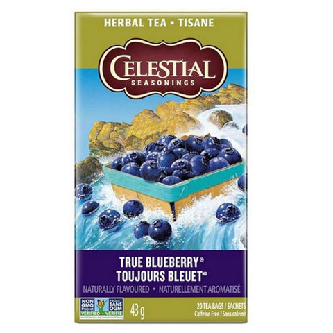 True Blueberry Tea 20 Bags (6 Count ) by Celestial Seasonings