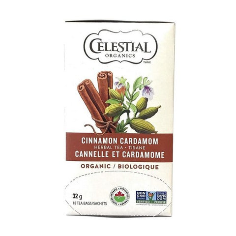 Organics Herbal Tea Cinnamon Cardamom 18 Bags (6 Count ) by Celestial Seasonings