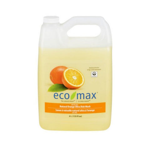 Ultra Dish Wash Refill Orange 4 Liters (2 Count) by Eco Max