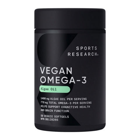 Vegan Omega 3 Algae Oil 50 Softgels by Sports Research