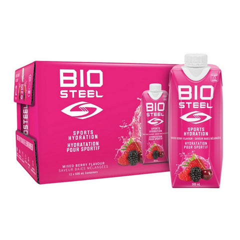 Sports Drink Mixed Berry 500 Ml (12 Count) by Biosteel