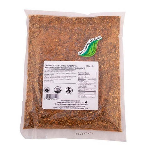 Organic Steak And Grill Seasoning 454 Grams by Splendor Garden