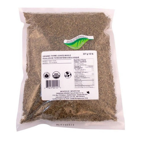 Organic Thyme Leaves Whole 227 Grams by Splendor Garden