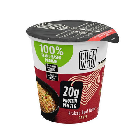 Braised Beef Flavour Ramen 71 Grams (12 Count) by Chef Woo