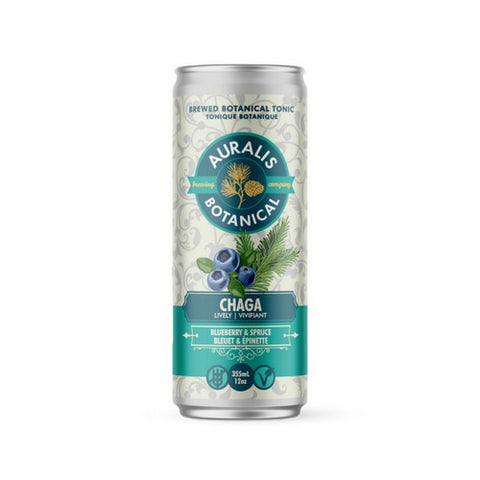 Chaga Lively Blueberry And Spruce 355 Ml (4 Count) by Auralis Botanical
